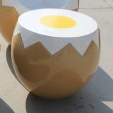 Fiberglass Egg-shaped Tea Table