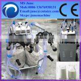 Single Twin Bucket Vacuum Pump Piston Milking Machine for Cow and Goat thumbnail-2