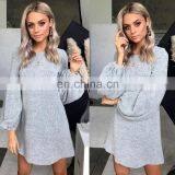 LAITE D2133 Autumn Women Casual Dresses Ladies Knitted Sweater Dresses Women Plus Size Dress thumbnail-6
