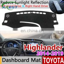 for Toyota Highlander XU50 Kluger 2014~2019 Anti-Slip Mat Dashboard Cover Pad Sunshade Dashmat Carpet Accessories 2015 2017 2018