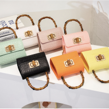 Jelly Croco Bamboo Chain Buckle Bag thumbnail-2