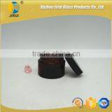 50ml Amber Straighted Sided Cosmetic Jar With Black Lid thumbnail-1