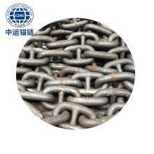68mm Black Painted Floating Wind Power Platform Studless Link Anchor Chain thumbnail-1