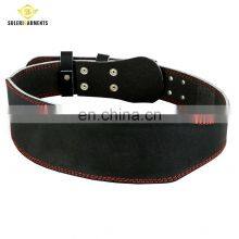 Weightlifting Belt Cowhide Leather Men Lumbar Protection Gym Fitness Training Weight Lifting Belts thumbnail-2