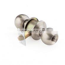 Антикварный цилиндрический круглый дверной шаровой трубчатый ручки замок из нержавеющей стали и латуни высшего качества thumbnail-1