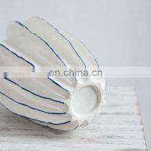 Скандинавский современный керамический вазон в форме карамболы. Искусственный горшочек для цветов. Керамический вазон для украшения интерьера дома thumbnail-4