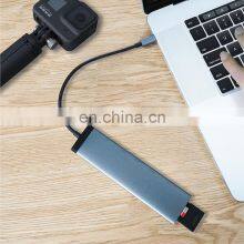 Miiiw 7 in 1 Type-C Hub Converter 100W PD Power Supply USB3.0 Interface SD/TF Card 4K HD Video Output Portable thumbnail-2