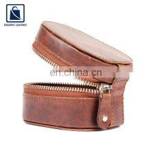 Modern Design Nickle Fitting Polyester Lining Material Zip Closure Unisex Genuine Leather Box thumbnail-3