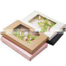 Hot Sell Manufacturer Customized Small Box Eco Friendly Biodegradable Kraft Paper Window Socks Stocking Packing Box Swaddle Wrap