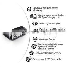 Promata Car TPMS Tire Pressure Monitoring System Solar Charging HD Digital LCD Display Auto Alarms Wireless External Sensors TPM thumbnail-2
