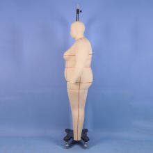 Professional Female Mannequin Plus Size Fat Women Full Body Dress Form w/ Collapsible Shoulders and Removable Arms thumbnail-3