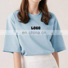 Summer New 100% Cotton Blank Custom Oversized Sports Gym T Shirt Breathable Casual Plus Size Women's Blouses & Shirts Plaid thumbnail-1