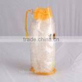 Eco-friend Simple Patent Silver Drawstring Pvc Cosmetic Bag thumbnail-6