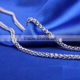 2015 Fashion Jewelry Rhodium Plated Brass Chain Twisted Necklace thumbnail-6