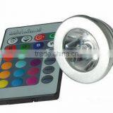 RGB LED spotlight 3W 6W With Remote Controller