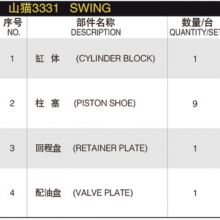 Hydraulic Piston Pump Spare Parts PZ-4B-100 PCL-120-18B PCL-200-18B BOBCAT 3331 Excavator Hydraulic Swing Motor Repair Parts thumbnail-6