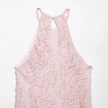 2025 Summer New Women's Fashion European and American Style Simple Texture Hanging Neck Collar Dress thumbnail-5