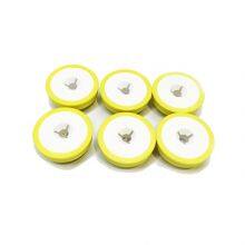 Ultra Button Round Shape Yellow Cattle Tags 30mm TPU NFC RFID Ear Tag for Goat/sleep thumbnail-4