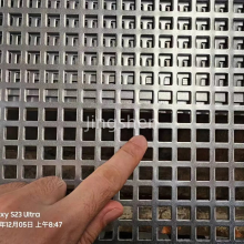 High-quality Factory Wholesale Custom Honeycomb Perforated Matte Black 12-inch Speaker Grille Metal Mesh thumbnail-4