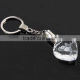 Crystal Keyring Small 3d Laser Engraved Led Crystal Keychain