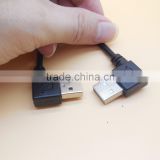 Double 90 degree A USB shielded high speed cable 2.0