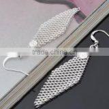 Silver Plated Piercing Rhinestone Prismatic Earring With Hook thumbnail-3