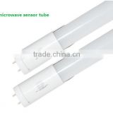 2015 high quality and high efficiency AC86-265V t8 1.2m 18w 88lm/w 3 years warranty distance 5M microwave sensor led tube