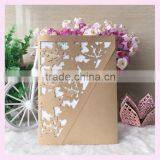 Hot Sale Romantic & Elegant Colourful Maple Leaf Laser Cut Pearl Paper Wedding Invitations Card &greeting Card Party Decoration Supplier's