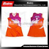2014 new design netball uniforms/netball bibs/cheap netball dress