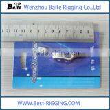 Steel Zinc Plated 67*12mm Flag Halyard Cleat in China Rigging Karabiner Manufacturer thumbnail-3