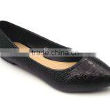 2016 Wholesale Factory Price Special Leather Stone Pattern Women Flat Shoes in Stock thumbnail-3