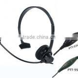 Super Lightweight Over-the-head Two Way Radio Headset With Flexible Boom Microphone WT-81 thumbnail-1