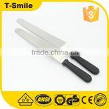 Professional Cake Decorating Tools With Black Plastic Handle and Flexible Resistant Silver Blade