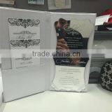 Thailand Style White Luxury Silk Invitation Box With Beautiful Brooch Quality Choice thumbnail-2