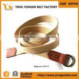 Mens Leather Rubber Jean Belt thumbnail-2
