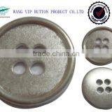 20mm Metal Plating Covere Four Hole Shinny Silver Button