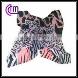 fashion scarf with classics zebra design printing