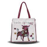 Constellation Series Embroidery And Printed Cotton Taurus Women Bucket Bag thumbnail-1