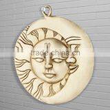 Sun and Moon Mask Wall Hanging 6"