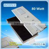 High Efficient CE&RoHS IP65 80w Solar LED Street Light Without Pole thumbnail-1
