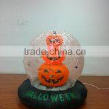 DJ-XT-54 Inflatable Three Smile Pumpkins With Small Bats Lighted Halloween Garden Decoration thumbnail-2