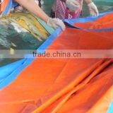 China Coloured TARPAULIN Tarps Finished Tarpaulin Colored Custom Size Triangle Plastic pp Rope Anti-aging Sunscreen Feezen-proof thumbnail-1