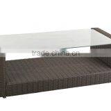 Rattan Coffee Table With Tempered Glass thumbnail-1