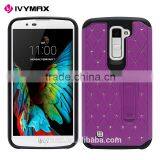 IVYMAX on Sale Cell Phone Accessories Bling Diamond Slim Armor Case With Kickstand for LG K10