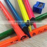 7" Jumbo Size Triangular Shape Black Wood High Quality 5.0mm Neon Color Pencil thumbnail-3