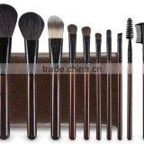 Coffee Color 10 Piece Private Lable Makeup Brush Set