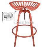 Esschert Design Tractor Seat Adjustable Vintage Metal Counter Stool thumbnail-1