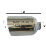 Universal Fits Car Stainless Steel Chrome Slant EXHAUST Tail Muffler Tip Pipe thumbnail-1