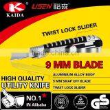 Tool Cutter 9mm Snap Off Blade Aluminium Alloy Paper Cutter Knife