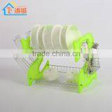 2015 New Design Plastic Dish Rack/ Metal Dish Drying Rack/Colorful Plastic Dish Storage Rack thumbnail-1